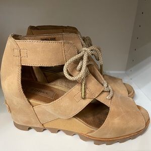 Sorel Lace Wedge Sandals